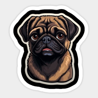 Cute Pug Dog - Dogs Pug Sticker